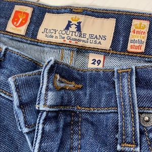 Juicy Couture Denim Blue Jeans - Made in USA Sz 29